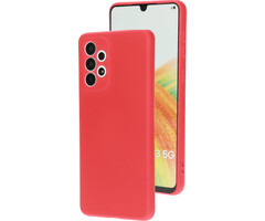 Mobiparts Mobiparts Siliconen Cover voor Samsung Galaxy A33 5G - Scarlet Red