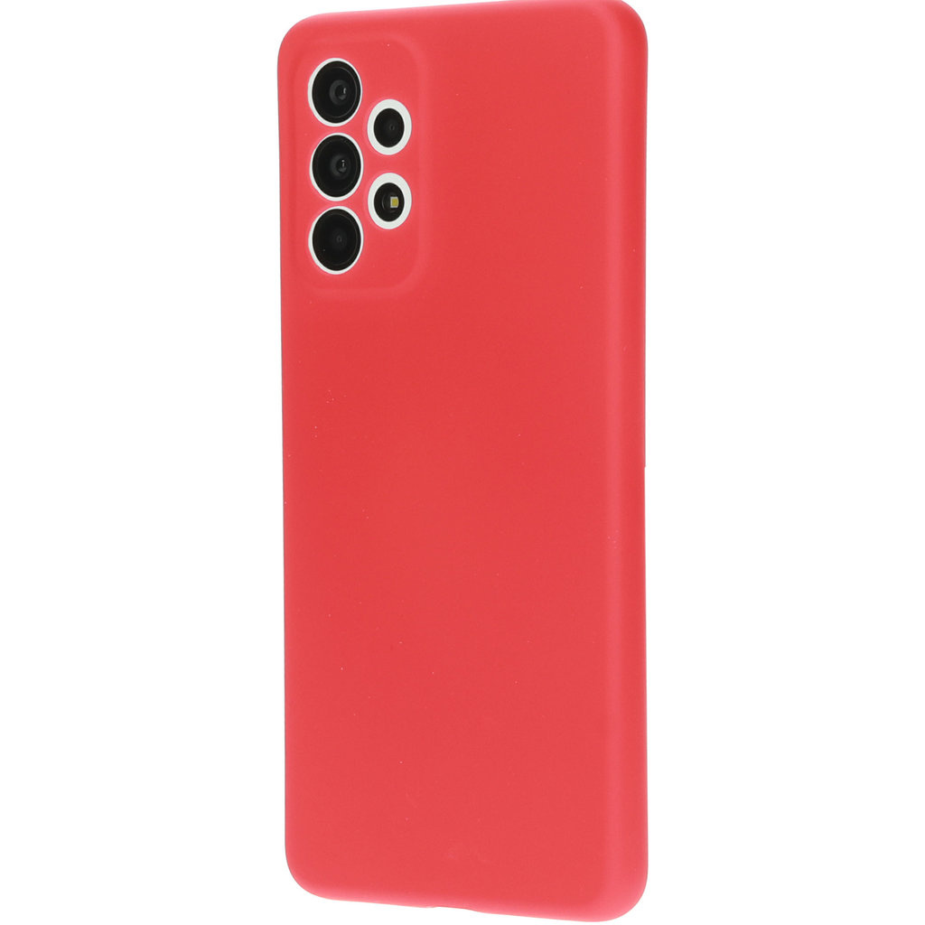 Mobiparts Mobiparts Siliconen Cover voor Samsung Galaxy A33 5G - Scarlet Red