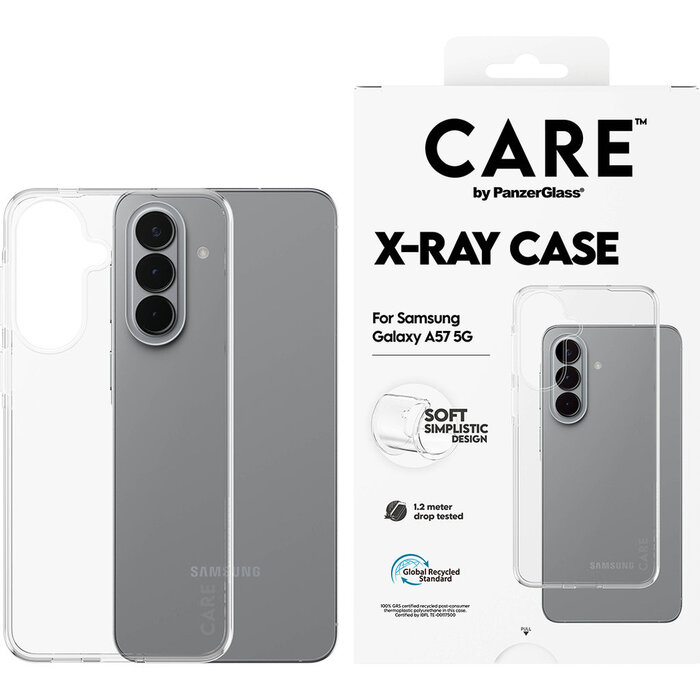 CARE by PanzerGlass PanzerGlass CARE X-Ray Case voor Samsung Galaxy A57 5G - Transparant