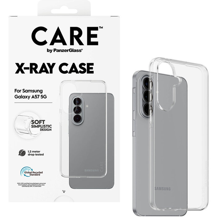 CARE by PanzerGlass PanzerGlass CARE X-Ray Case voor Samsung Galaxy A57 5G - Transparant