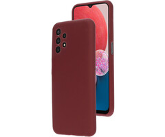 Mobiparts Mobiparts Siliconen Cover voor Samsung Galaxy A13 4G - Plum Red