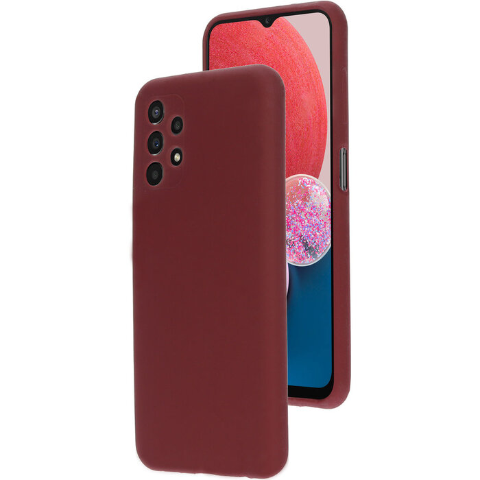 Mobiparts Mobiparts Siliconen Cover voor Samsung Galaxy A13 4G - Plum Red