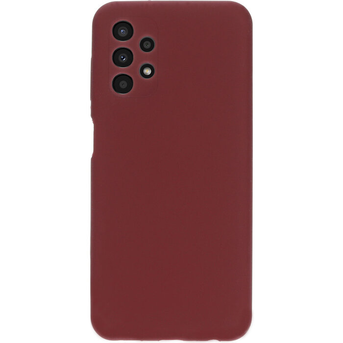 Mobiparts Mobiparts Siliconen Cover voor Samsung Galaxy A13 4G - Plum Red