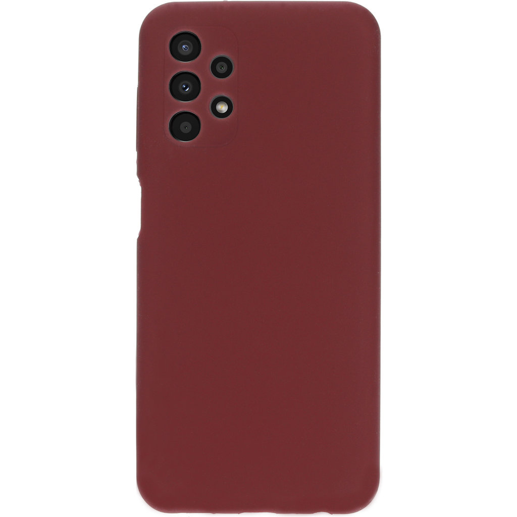 Mobiparts Mobiparts Siliconen Cover voor Samsung Galaxy A13 4G - Plum Red