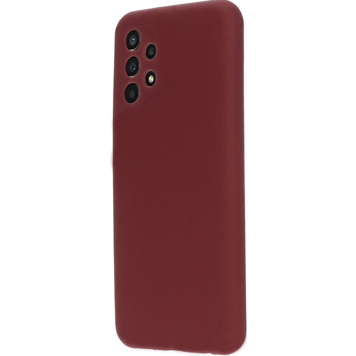 Mobiparts Mobiparts Siliconen Cover voor Samsung Galaxy A13 4G - Plum Red