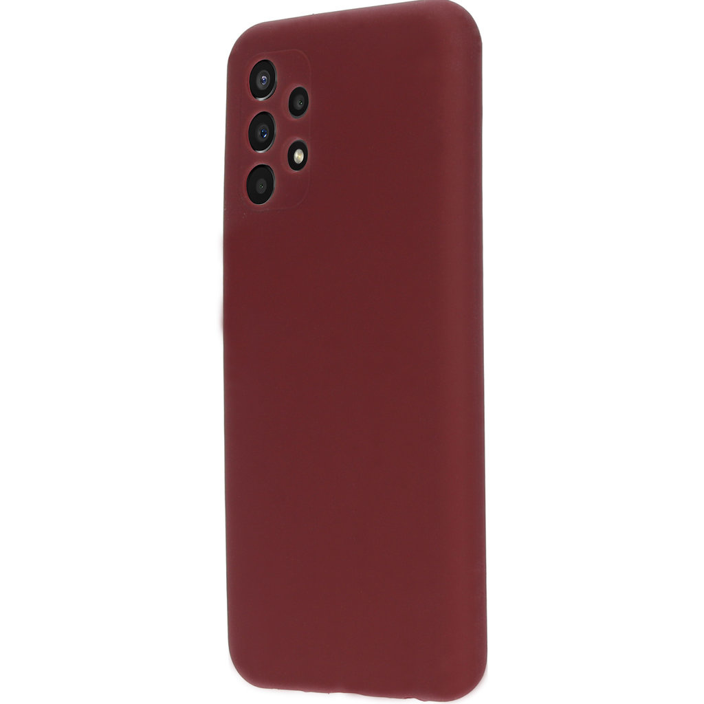Mobiparts Mobiparts Siliconen Cover voor Samsung Galaxy A13 4G - Plum Red
