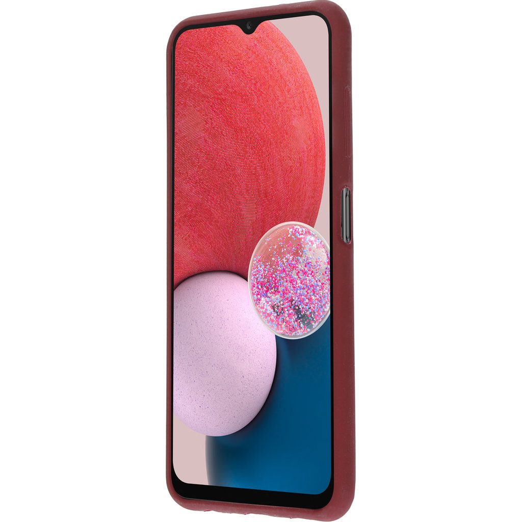 Mobiparts Mobiparts Siliconen Cover voor Samsung Galaxy A13 4G - Plum Red