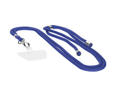 Mobiparts Mobiparts Universeel Telefoonkoord - Blauw - Smartphone Draagkoord