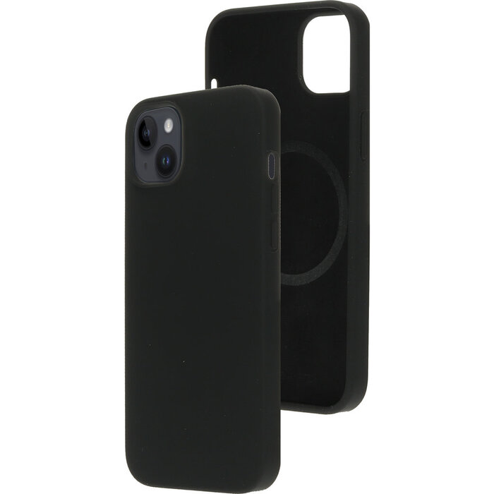 Mobiparts Mobiparts Siliconen MagSafe Cover voor iPhone 14 Plus - Zwart