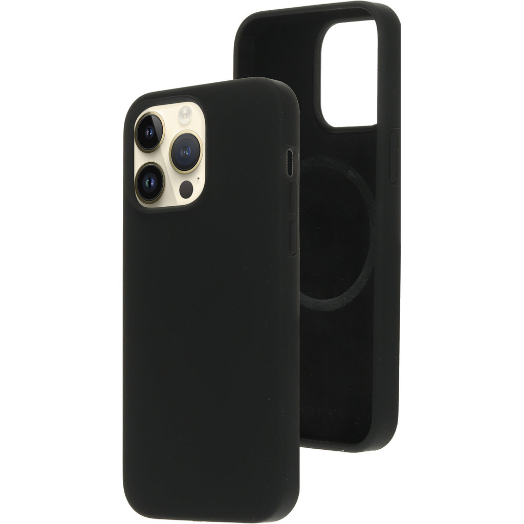 Mobiparts Mobiparts Siliconen Hoesje voor iPhone 14 Pro Max - MagSafe - Zwart