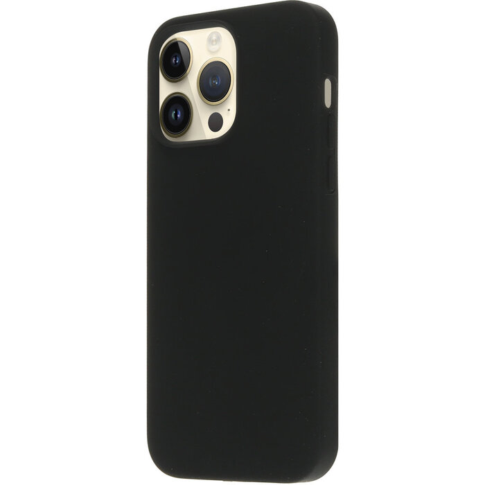 Mobiparts Mobiparts Siliconen Hoesje voor iPhone 14 Pro Max - MagSafe - Zwart
