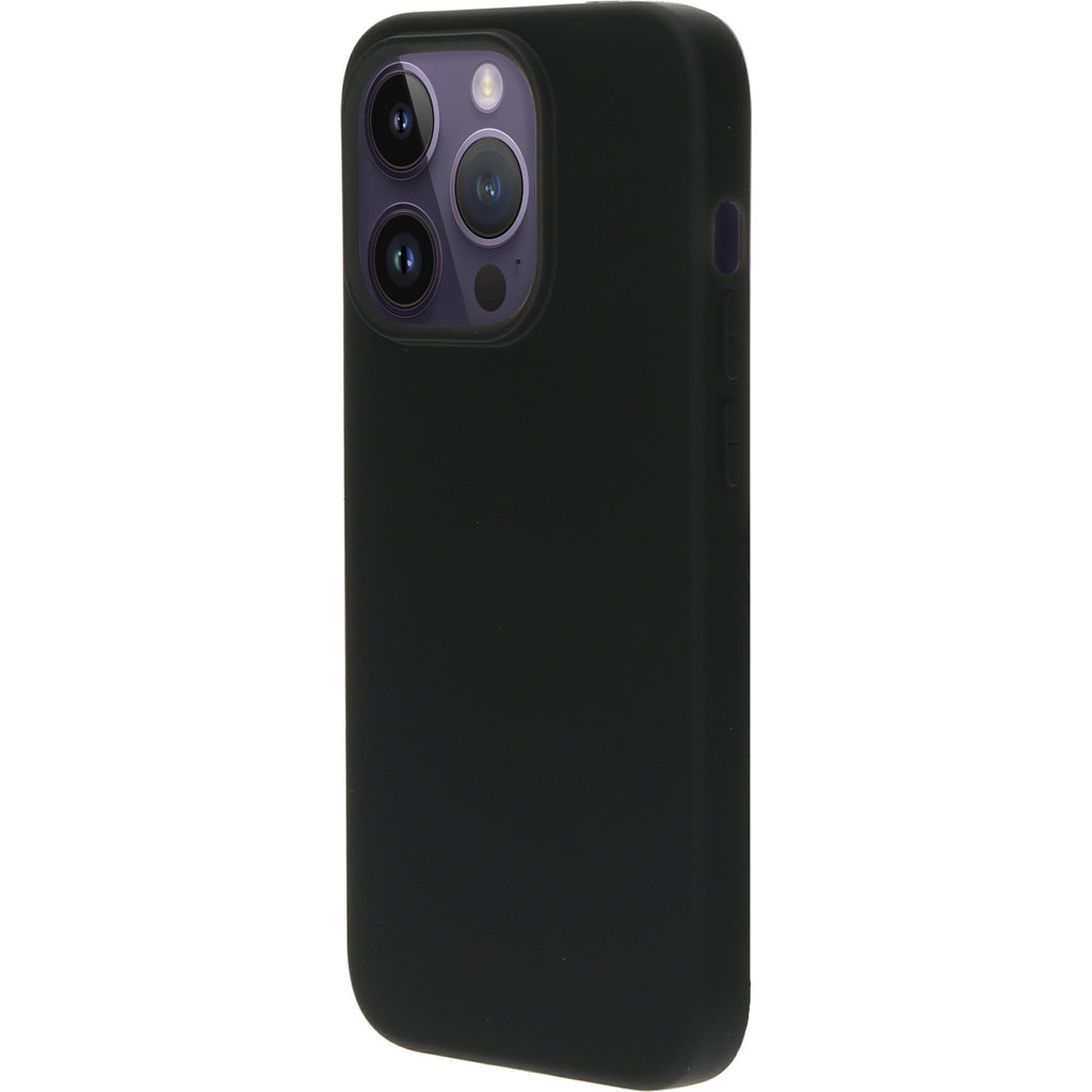 Mobiparts Mobiparts Siliconen Cover voor Apple iPhone 14 Pro - Zwart