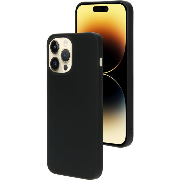 Mobiparts Mobiparts Siliconen Cover voor Apple iPhone 14 Pro Max - Zwart
