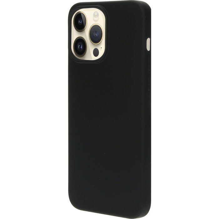 Mobiparts Mobiparts Siliconen Cover voor Apple iPhone 14 Pro Max - Zwart