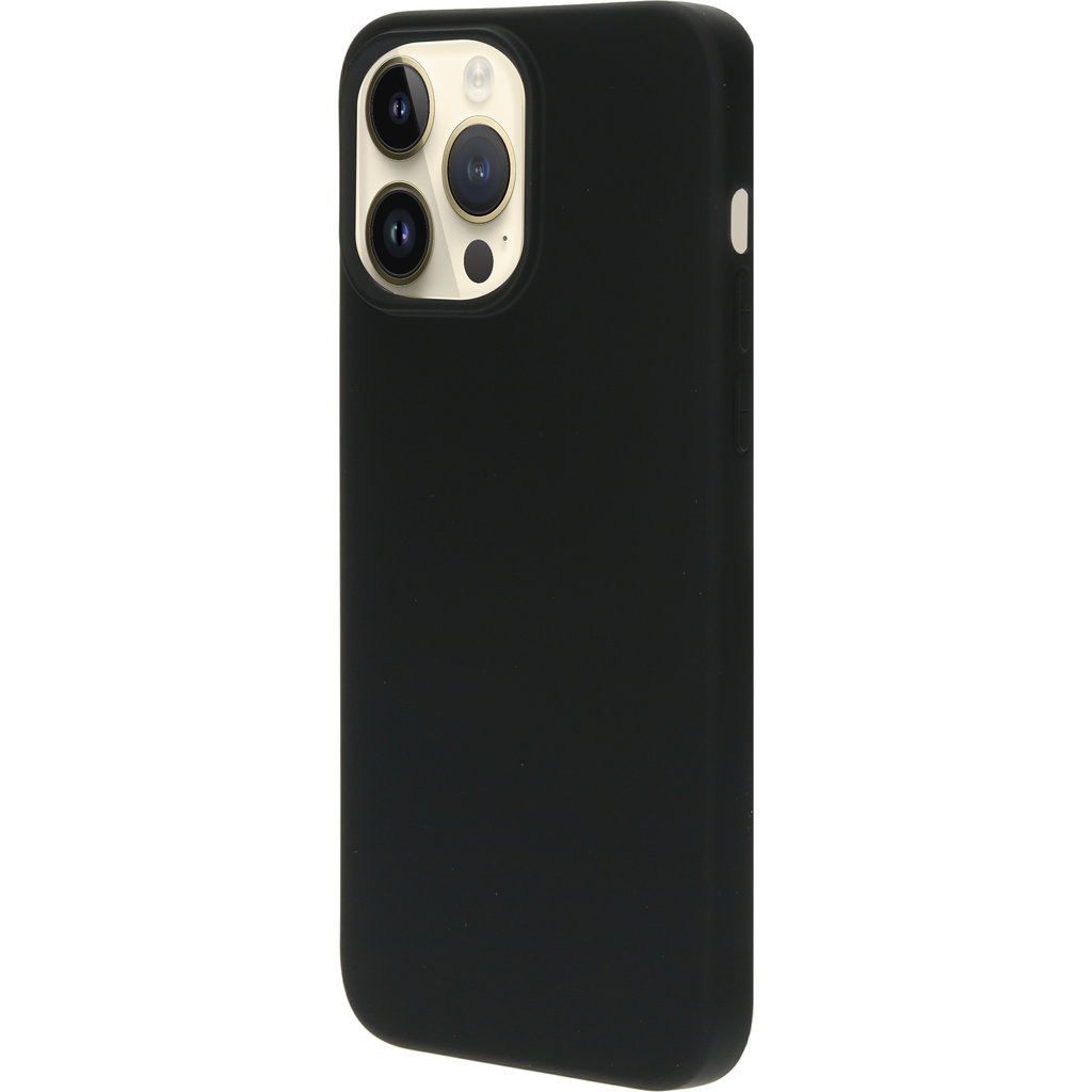 Mobiparts Mobiparts Siliconen Cover voor Apple iPhone 14 Pro Max - Zwart