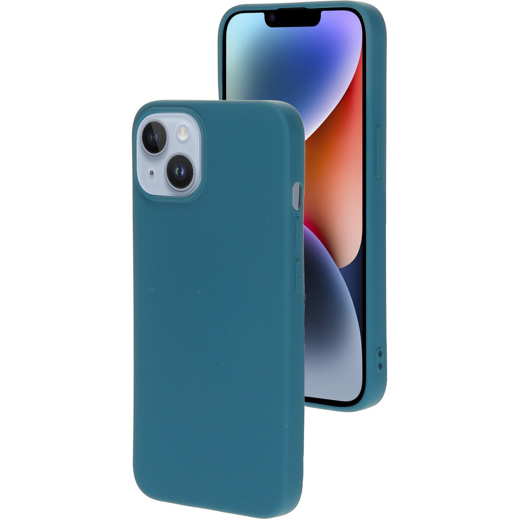 Mobiparts Mobiparts Silicone Cover voor Apple iPhone 14 - Blueberry Blue