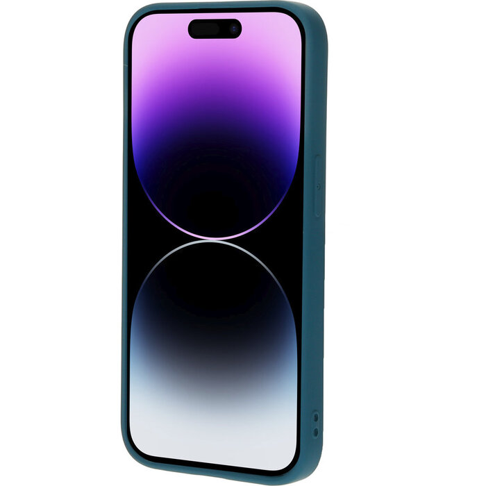Mobiparts Mobiparts Silicone Cover voor Apple iPhone 14 Pro - Blueberry Blue