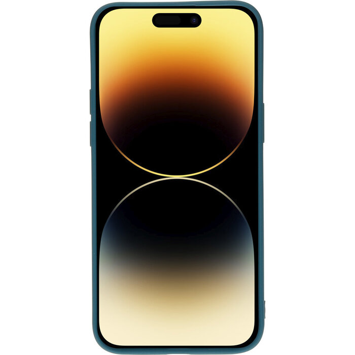 Mobiparts Mobiparts Silicone Cover voor iPhone 14 Pro Max - Blueberry Blue