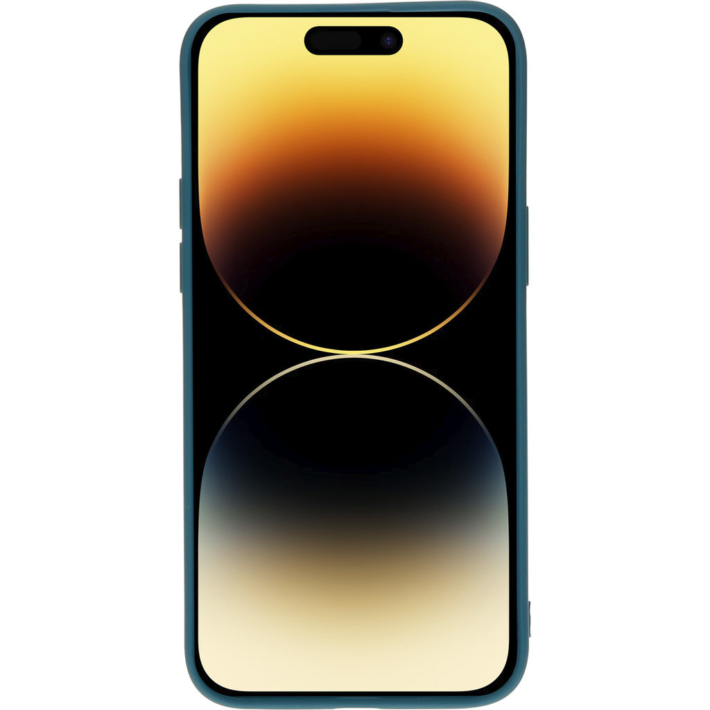 Mobiparts Mobiparts Silicone Cover voor iPhone 14 Pro Max - Blueberry Blue