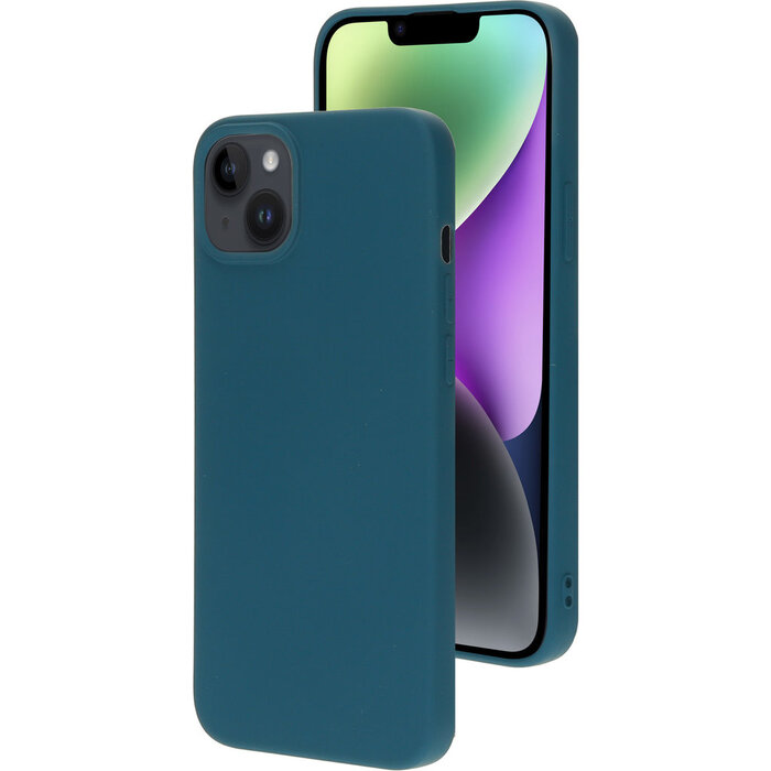 Mobiparts Mobiparts Siliconen Cover voor iPhone 14 Plus - Blueberry Blue