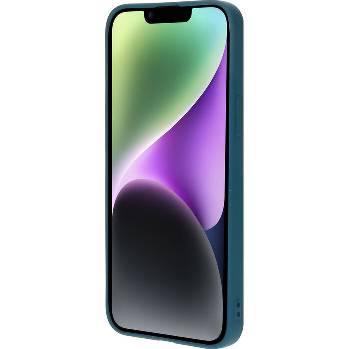 Mobiparts Mobiparts Siliconen Cover voor iPhone 14 Plus - Blueberry Blue