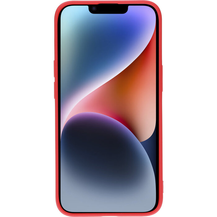 Mobiparts Mobiparts Siliconen Hoesje voor Apple iPhone 14 - Scarlet Red