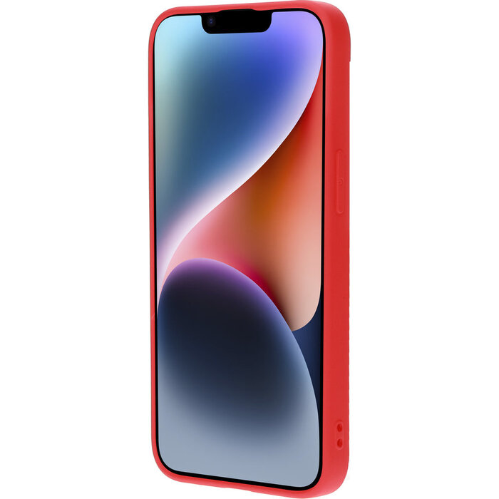 Mobiparts Mobiparts Siliconen Hoesje voor Apple iPhone 14 - Scarlet Red