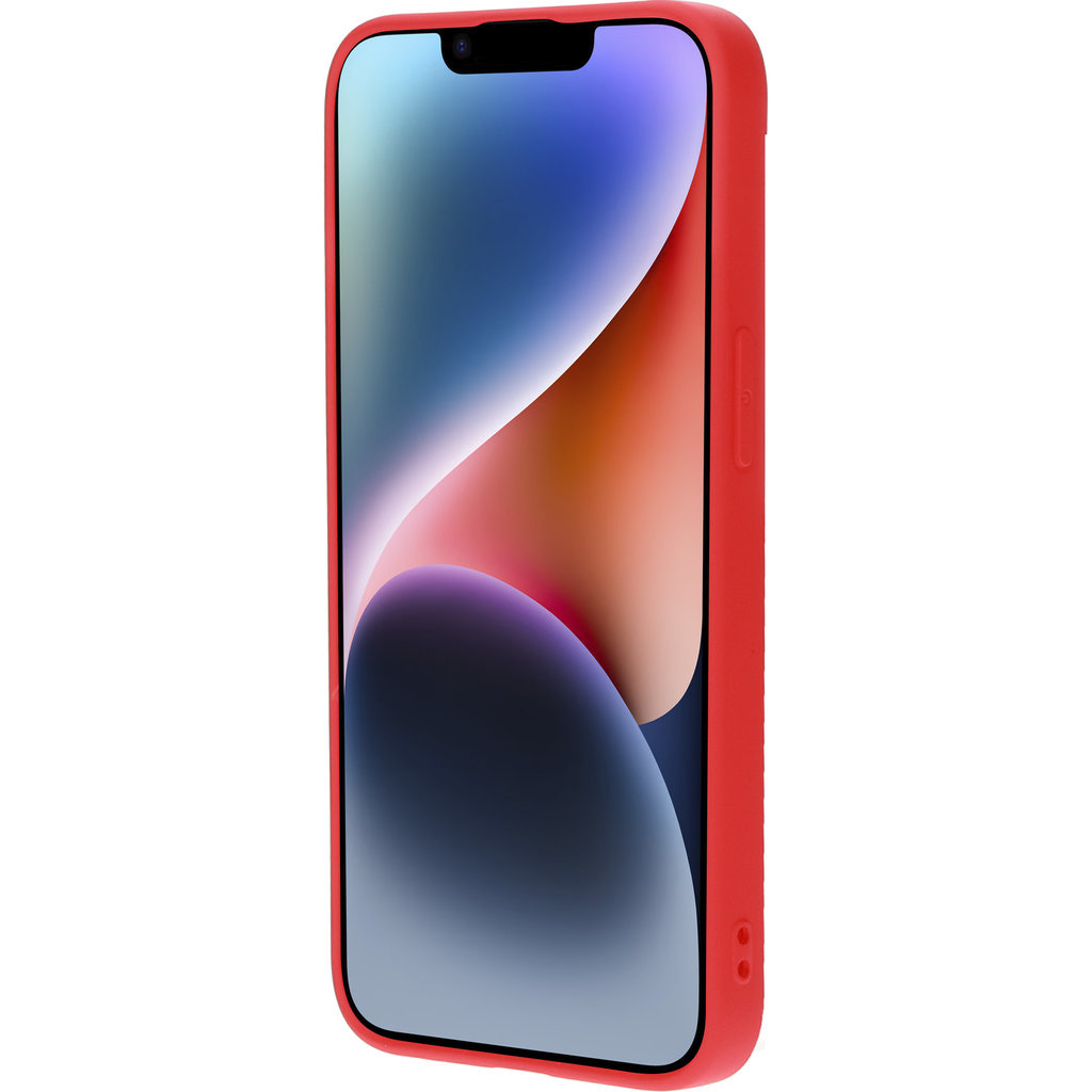 Mobiparts Mobiparts Siliconen Hoesje voor Apple iPhone 14 - Scarlet Red