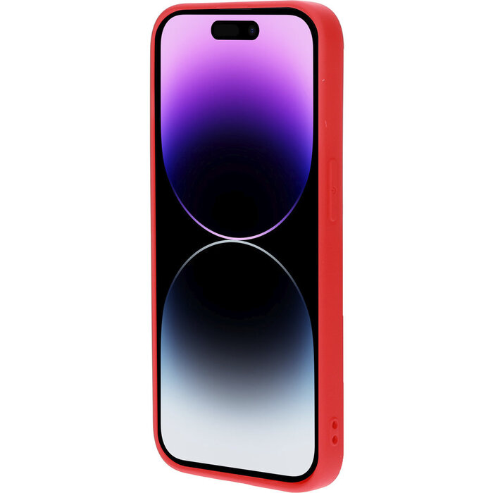 Mobiparts Mobiparts Silicone Cover Apple iPhone 14 Pro Scarlet Red