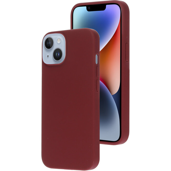 Mobiparts Mobiparts Silicone Cover voor Apple iPhone 14 - Plum Red
