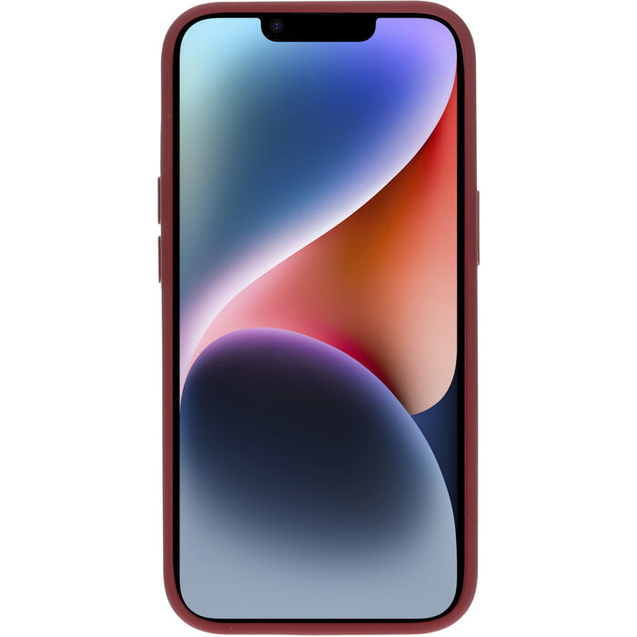 Mobiparts Mobiparts Silicone Cover Apple iPhone 14 Plum Red