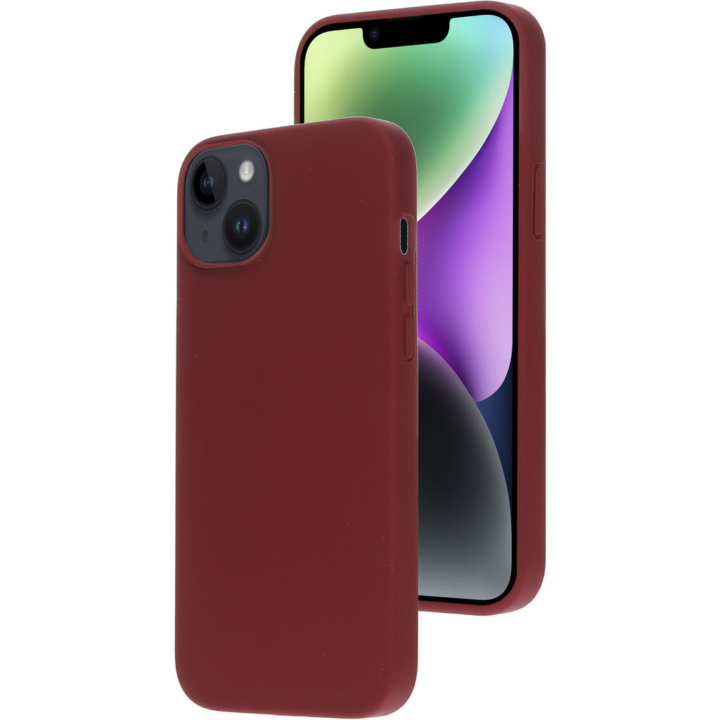 Mobiparts Mobiparts Silicone Cover voor Apple iPhone 14 Plus - Plum Red