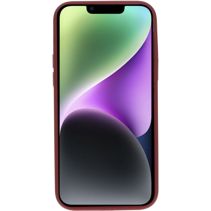 Mobiparts Mobiparts Silicone Cover voor Apple iPhone 14 Plus - Plum Red