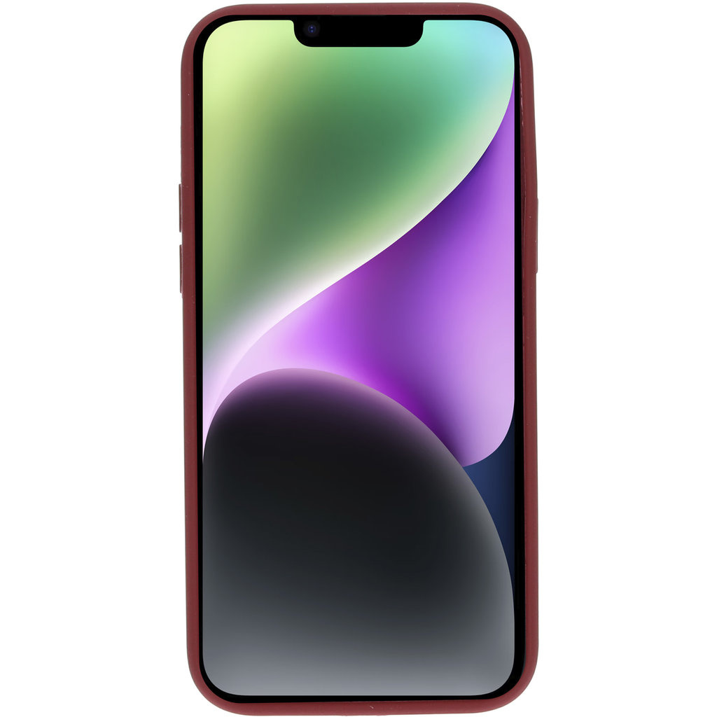 Mobiparts Mobiparts Silicone Cover voor Apple iPhone 14 Plus - Plum Red
