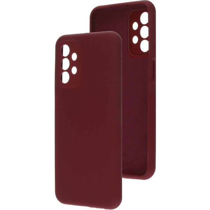 Mobiparts Mobiparts Silicone Cover voor Samsung Galaxy A23 5G - Plum Red