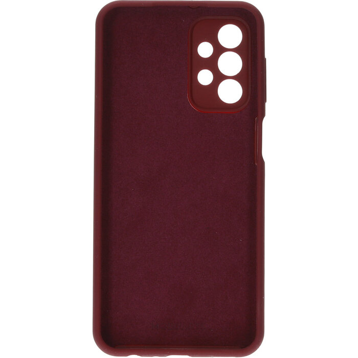 Mobiparts Mobiparts Silicone Cover voor Samsung Galaxy A23 5G - Plum Red