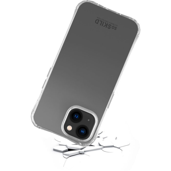 SoSkild SoSkild Absorb 2.0 ECO Case voor Apple iPhone 14 - Transparant met Pyramid Corners