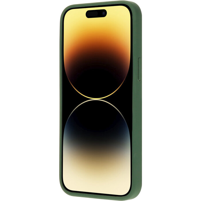 Mobiparts Mobiparts Silicone Cover voor Apple iPhone 14 Pro - Forest Green