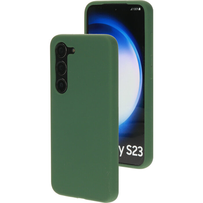 Mobiparts Mobiparts Silicone Cover voor Samsung Galaxy S23 - Forest Green