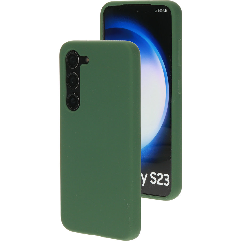 Mobiparts Mobiparts Silicone Cover voor Samsung Galaxy S23 - Forest Green