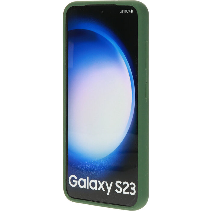 Mobiparts Mobiparts Silicone Cover voor Samsung Galaxy S23 - Forest Green