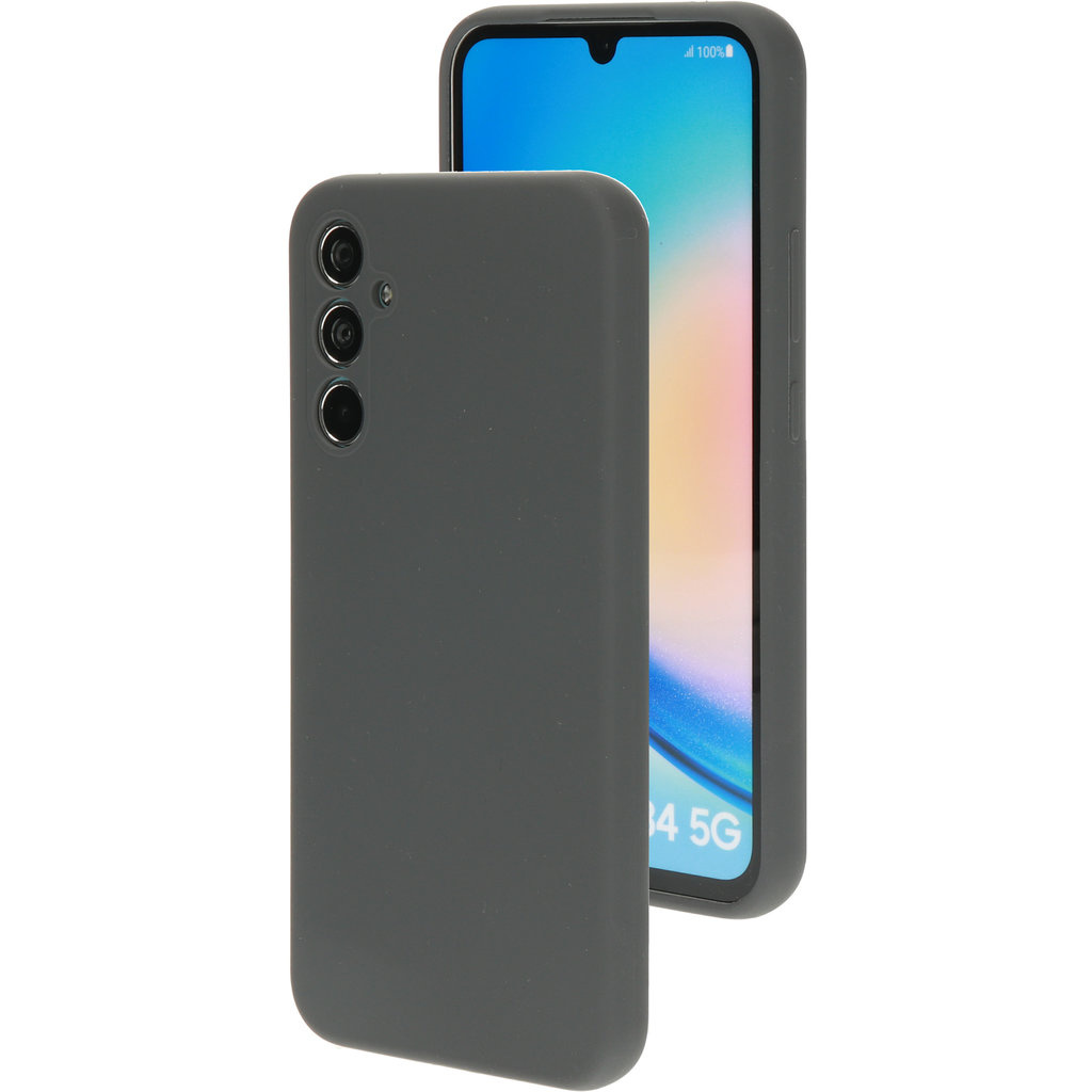 Mobiparts Mobiparts Siliconen Cover voor Samsung Galaxy A34 - Urban Grey