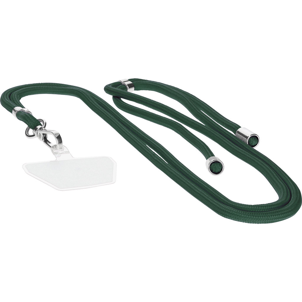 Mobiparts Mobiparts Universeel Telefoonkoord - Forest Green - Verstelbaar tot 1,5m