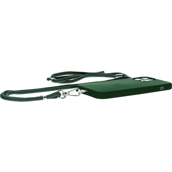 Mobiparts Mobiparts Universeel Telefoonkoord - Forest Green - Verstelbaar tot 1,5m