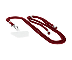 Mobiparts Mobiparts Universeel Telefoonkoord - Verstelbaar - Plum Red