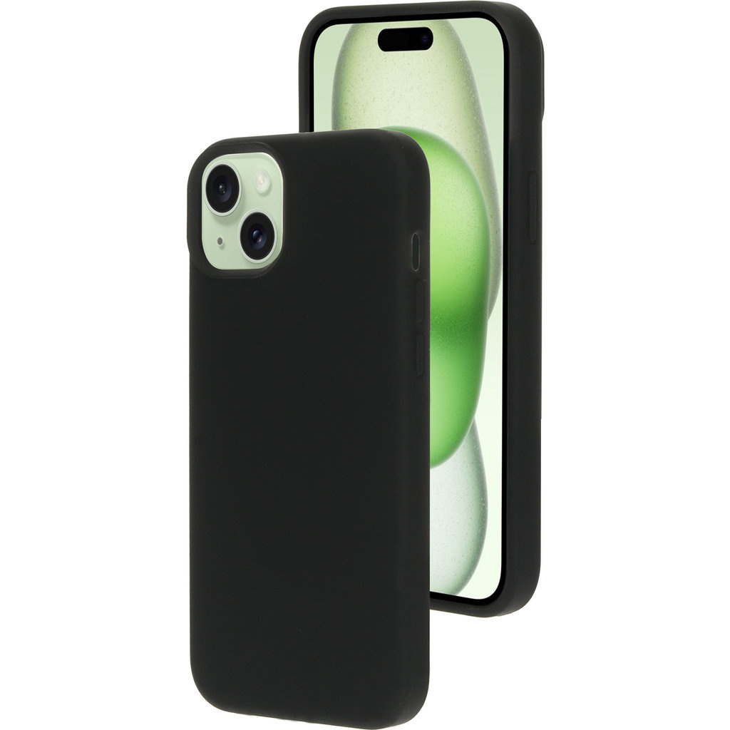 Mobiparts Mobiparts Silicone Cover voor iPhone 15 Plus - MagSafe - Zwart