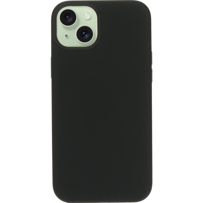 Mobiparts Mobiparts Silicone Cover voor iPhone 15 Plus - MagSafe - Zwart