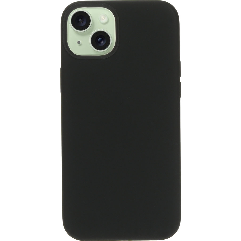 Mobiparts Mobiparts Silicone Cover voor iPhone 15 Plus - MagSafe - Zwart