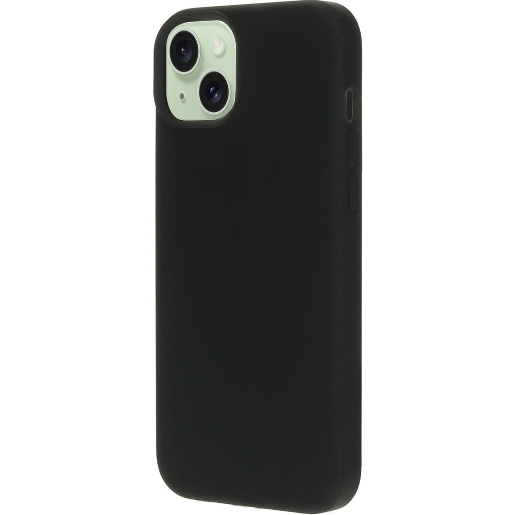 Mobiparts Mobiparts Silicone Cover voor iPhone 15 Plus - MagSafe - Zwart