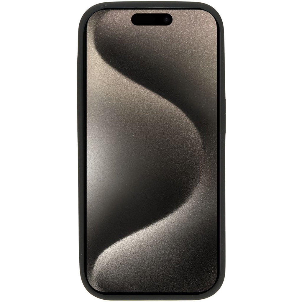 Mobiparts Mobiparts Silicone Cover voor iPhone 15 Pro - MagSafe Compatibel - Zwart